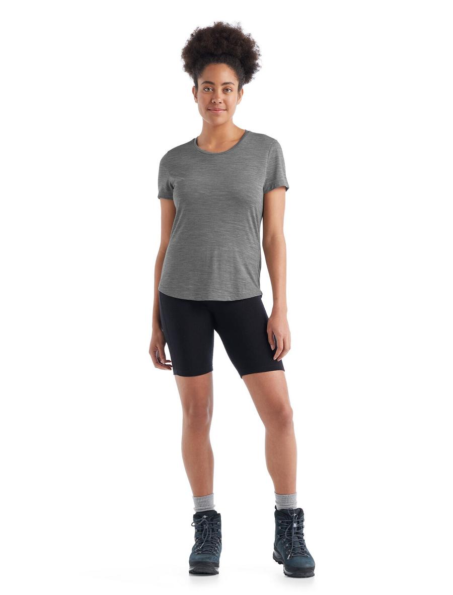 Metro Heather Icebreaker Merino Sphere II Short Sleeve Women's T Shirts | AU 1569UZGT